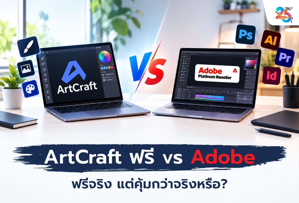ArtCraft ฟรี vs Adobe ฟรีจริง แต่คุ้มกว่าจริงหรือ? เปิดต้นทุนแฝงที่คนทำงานออกแบบไม่ควรมองข้าม