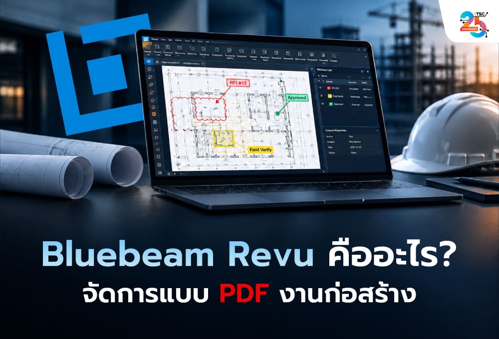 Bluebeam Revu คืออะไร? เมื่อแบบก่อสร้างเป็น PDF แต่ปัญหาหน้างานใหญ่กว่าการเปิดไฟล์! รู้จักซอฟต์แวร์ที่วิศวกรและผู้รับเหมาต้องจับตา