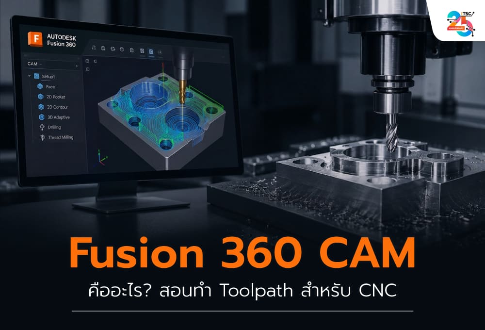 Fusion 360 CAM คืออะไร? คู่มือใช้งาน Autodesk Fusion สำหรับเครื่อง CNC ตั้งแต่เริ่มต้นจนถึงการสร้าง Toolpath