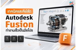 เทคนิคและคีย์ลัด Autodesk Fusion ทำงานเร็วและลื่นไหลเป็นมือโปร