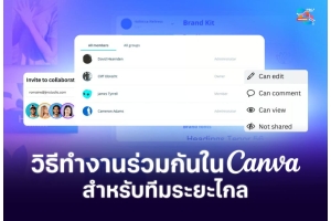 วิธีทำงานร่วมกันใน Canva สำหรับทีมที่ทำงานทางไกล