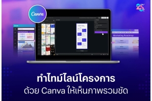 ทำไทม์ไลน์โครงการด้วย Canva ให้เห็นภาพรวมและลำดับเวลาชัดเจน