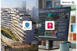 SketchUp vs AutoCAD ต่างกันอย่างไร โปรแกรมไหนเหมาะกับงานออกแบบมากกว่า