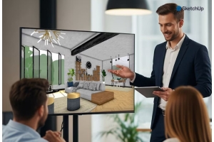 การทำ Render ใน SketchUp ให้สมจริง เพิ่มคุณภาพงานออกแบบ