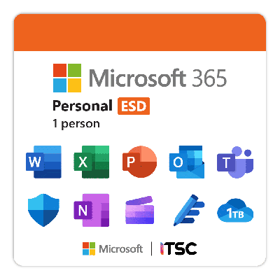 M365 Personal Subscr PK Lic 1YR Online APAC EM DwnLd [ESD]