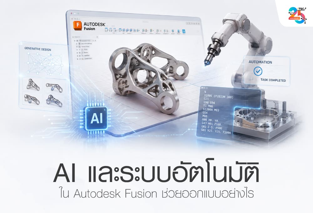 AI และระบบอัตโนมัติใน Autodesk Fusion ช่วยยกระดับการออกแบบยุคใหม่