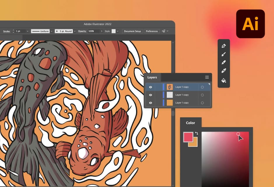 Adobe Illustrator: พลังแห่งเวกเตอร์ + AI สำหรับนักออกแบบยุคใหม่