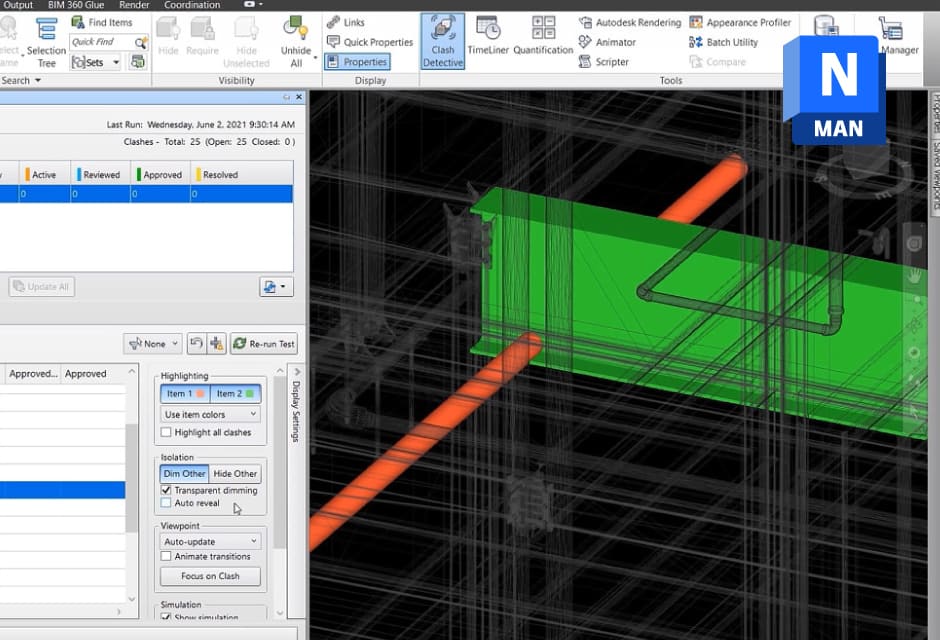 Autodesk Navisworks Manage 2026: AI Clash Detection และ Cloud Coordination สำหรับโครงการก่อสร้างยุคใหม่