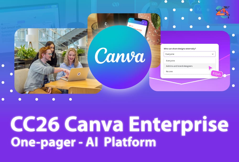 CC26 Canva Enterprise One-pager - AI Platform สำหรับองค์กรยุคใหม่