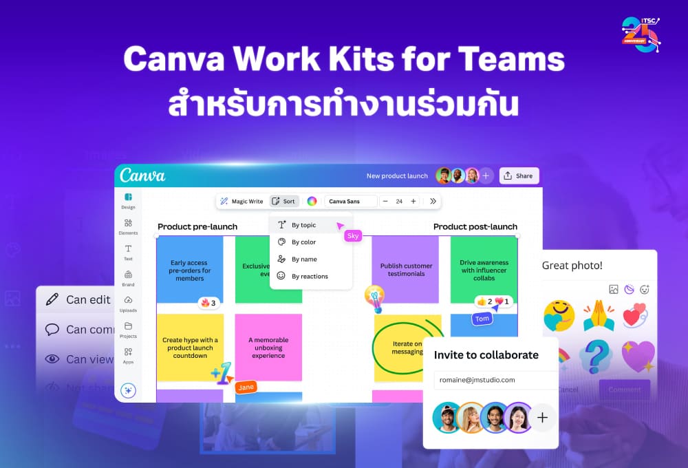 Canva Work Kits for Teams ชุดเครื่องมือช่วยทีมทำงานร่วมกันได้เร็วขึ้น