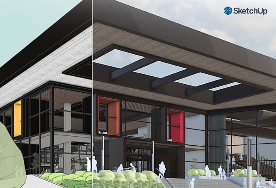 SketchUp กับงานสถาปัตยกรรมและก่อสร้าง: ออกแบบเร็ว สื่อสารง่าย และลดความผิดพลาดหน้างาน