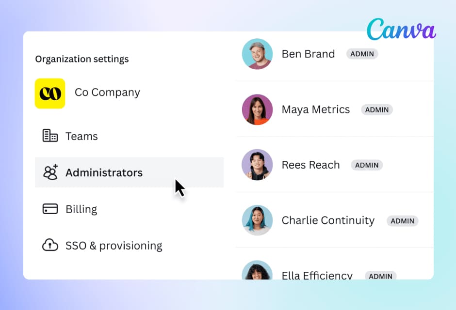 Canva สำหรับองค์กรและการทำงานเป็นทีม: สร้างสื่อร่วมกัน คุมมาตรฐาน และทำงานได้เร็วขึ้นทั้งองค์กร