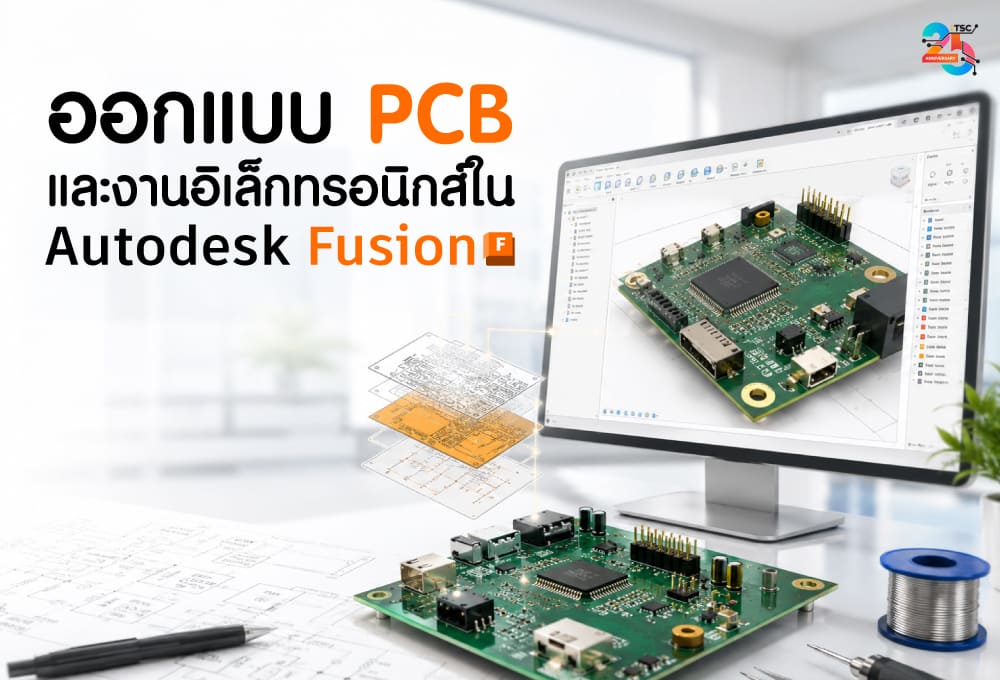 ออกแบบ PCB และงานอิเล็กทรอนิกส์ใน Autodesk Fusion อย่างครบวงจร