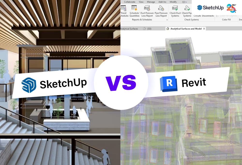 SketchUp vs Revit ต่างกันอย่างไร โปรแกรมไหนเหมาะกับงานออกแบบมากกว่า