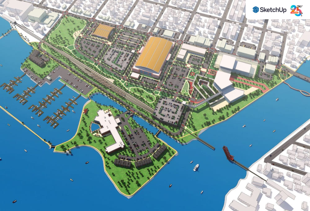 SketchUp สำหรับ Urban Design เครื่องมือสำคัญสำหรับการวางผังเมือง