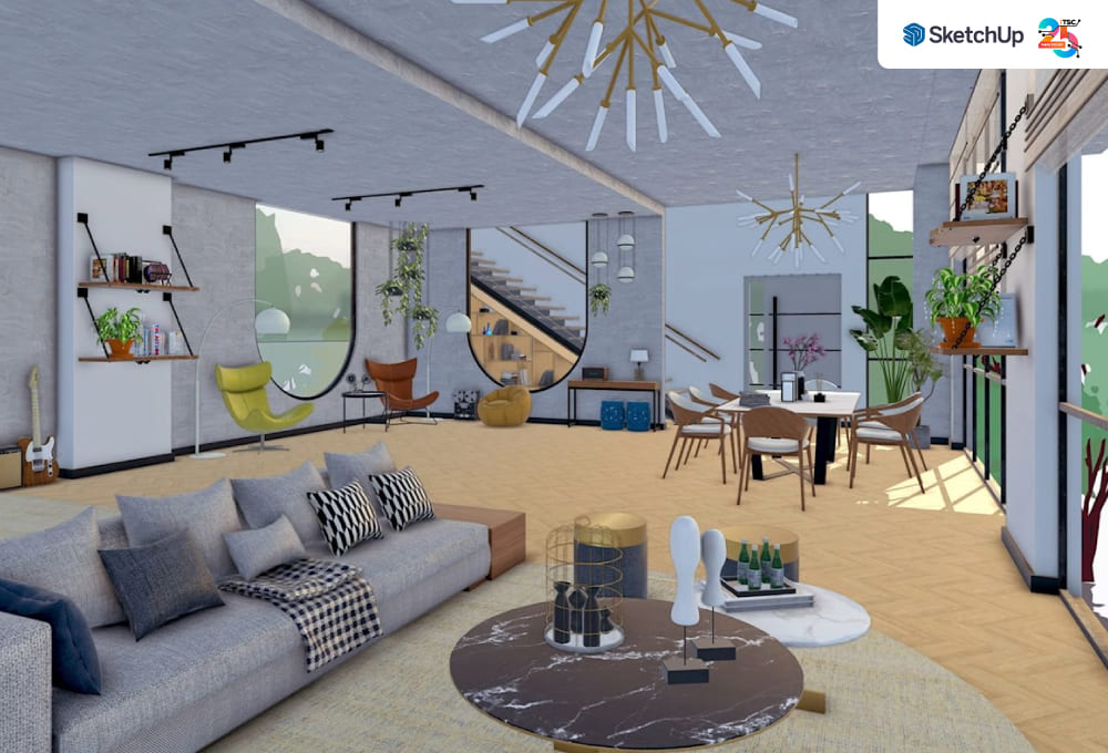 SketchUp สำหรับ Interior Design เครื่องมือสำคัญของนักออกแบบภายในยุคใหม่